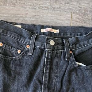 Levi's Black Ribcage Wide Leg